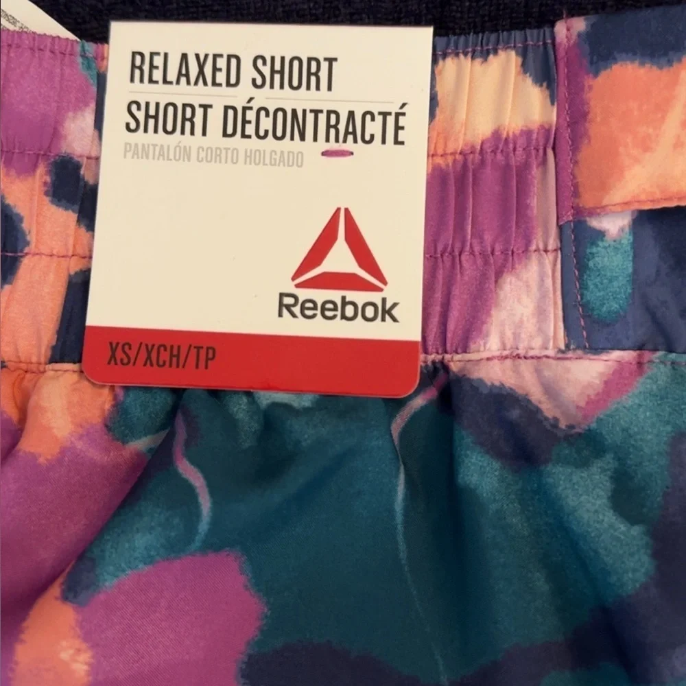 Reebok Women's Purple Floral Athletic Shorts